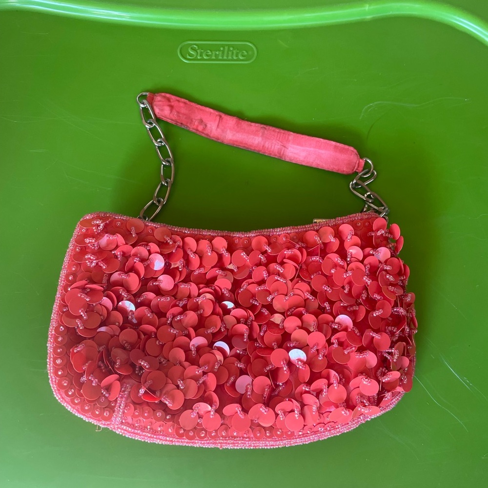 Pink Big Sequin Purse